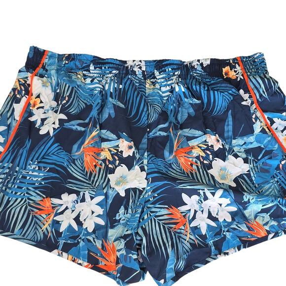 Mens Sz 3X Floral Tropical Floral Beachy Pool Swim Trunks Xersion - Picture 2 of 9